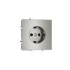 Розетка встраиваемая Voltum S70 с заземлением 16А, (шелк)