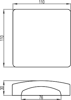 Тройник для напольного канала 75х17 мм DSP W, цвет белый DKC