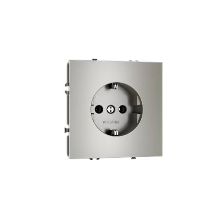 Розетка встраиваемая Voltum S70 с заземлением 16А, (шелк)