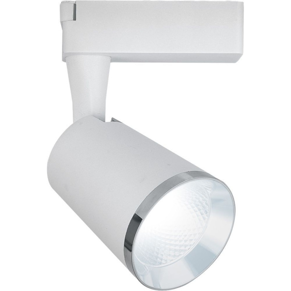 Св/д св-к Feron AL111 трековый 1ф на шинопровод 12W 4000K 35 градусов белый с хром рамкой