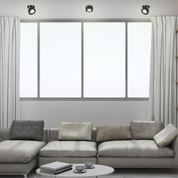 Накл.св-к IP20 LED 3000К 12W 220V GRODA черный NOVOTECH