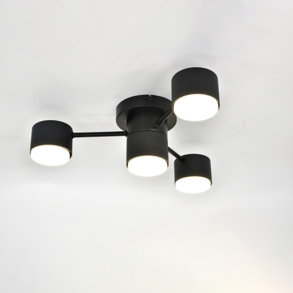 Люстра под лампу GCHL-4GX53-M Черная Стеллар General