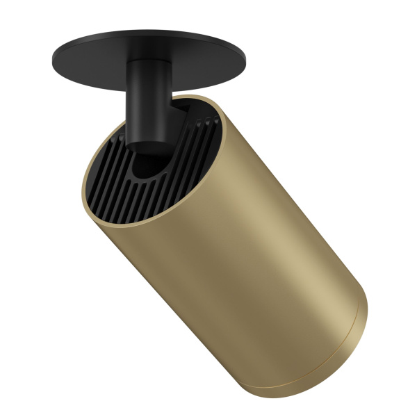 Встраиваемый светильник 1*GU10 10Вт Черный и Матовое золото IP20 FOCUS S C049CL-1BMG Technical