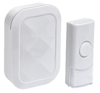 Звонок беспроводной ДЗБ3-36М (36 мелодий) белый IEK