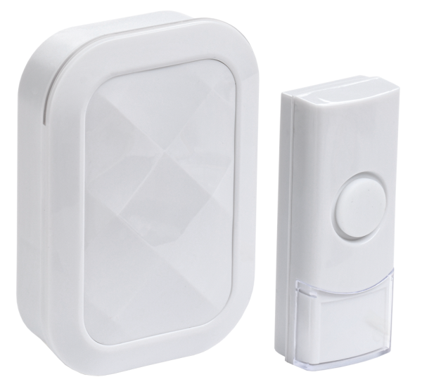 Звонок беспроводной ДЗБ3-36М (36 мелодий) белый IEK