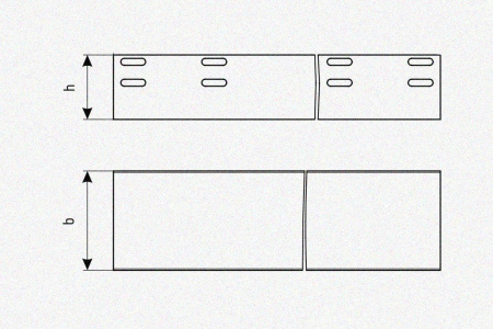 Лоток глухой ЛМГ 75х65х2000 УХЛ1, оцинкованный лист S1,5