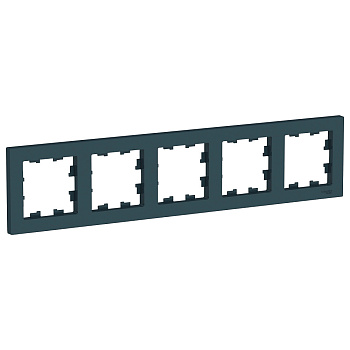 ATLASDESIGN 5-постовая РАМКА, универсальная, ИЗУМРУД Systeme Electric