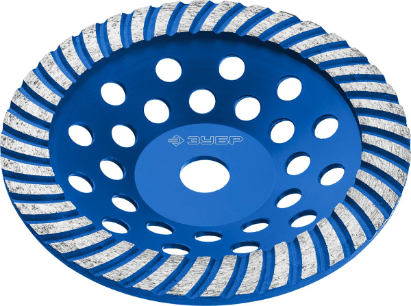 Сегментированная алмазная чашка Турбо-Плюс d 180 мм, Профессионал ЗУБР
