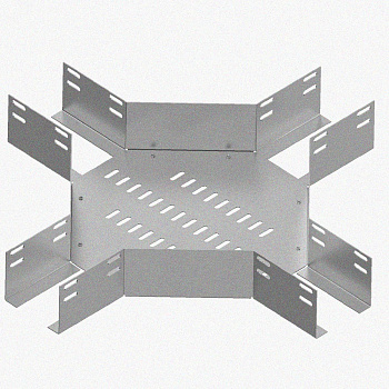 Лоток крестообразный перфорированный КМ 200х80 УХЛ1, оцинкованный лист S1,0