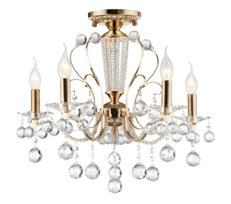 Люстра 5*E14 40Вт Золото IP20 Marlin FR1130-PL-05-G Freya