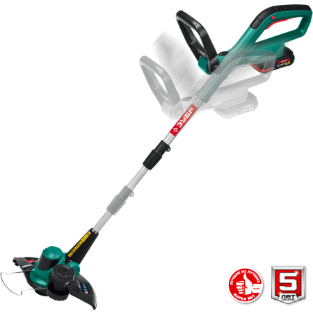 18В аккумуляторный триммер, 1 АКБ (2Ач) ТА-185-21 ЗУБР