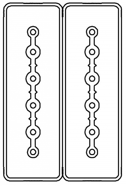 Секция прямая шинопровод 2+2 точек отвода L=3000мм Cu 6P+6P 40A DKC