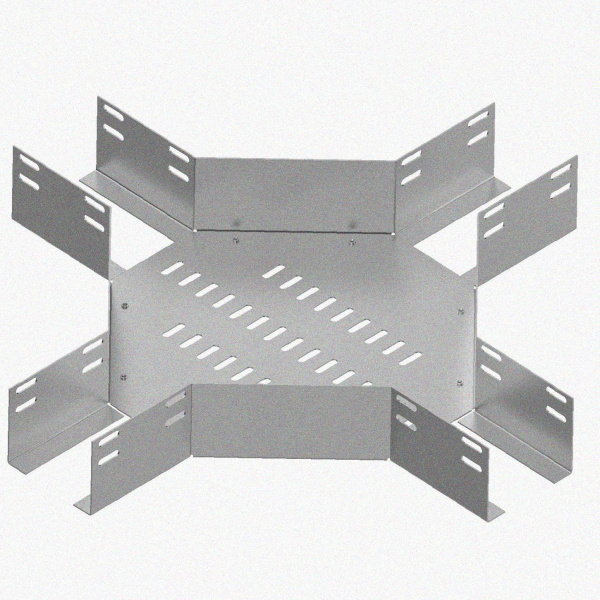 Лоток крестообразный перфорированный КМ 200х80 УХЛ1, оцинкованный лист S1,0