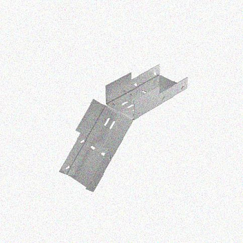 Лоток замковый перфорированный КСЗ 100х60-45 УХЛ1 для поворота трассы вниз на 45, горячее цинкование, S1,5