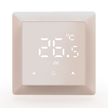 Donel Термостат электронный с датчиком пола, 16 A, 55*55 мм., дымчатое стекло, серия DTEF