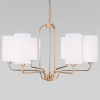 Подвесная люстра с абажурами 6*E14 40Вт золотой IP20 Purezza (60128/6 золото) Eurosvet