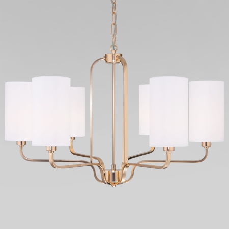Подвесная люстра с абажурами 6*E14 40Вт золотой IP20 Purezza (60128/6 золото) Eurosvet