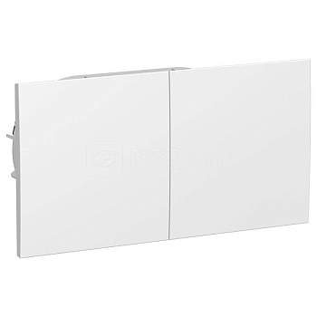 ATLASDESIGN Розетка СУ 2 мест земля шторки сдвижная крышка 16А белый IP20 Schneider Electric