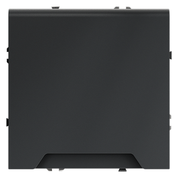 Розетка встраиваемая Voltum S70 с заземлением, защитными шторками и крышкой 16А, (графит)