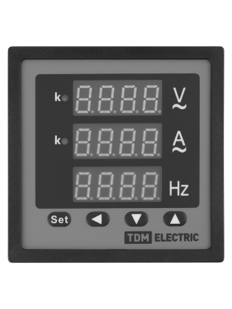 Цифровой многовеличинный прибор ЦП-АВЧ72х3-0,5-Р (однофазный) (0-50кА, 0-320кВ, 40-70Гц) TDM