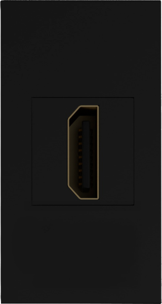Donel Розетка HDMI, 1мод., черн. (22.5х45мм)