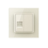 Розетка интернет одинарная RJ-45 кат.6 1 пост, цвет жемчужный Livolo