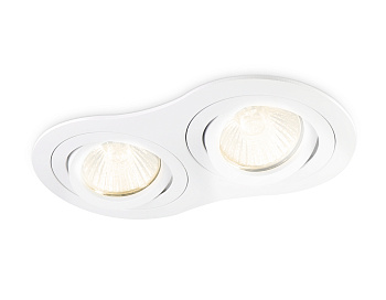 Встраиваемый точечный поворотный светильник GU5.3 TN102505/2 WH белый GU5.3 175*95*28 Ambrella Light