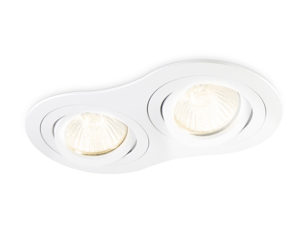 Встраиваемый точечный поворотный светильник GU5.3 TN102505/2 WH белый GU5.3 175*95*28 Ambrella Light