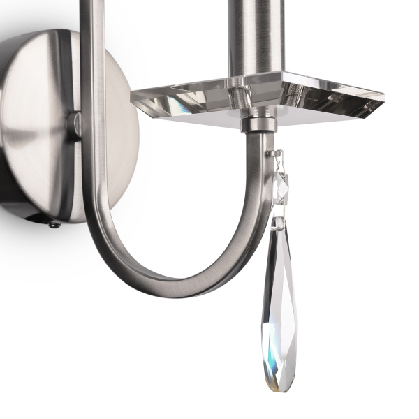 Настенный светильник (бра) 1*E14 40Вт Никель IP20 Forte FR1006WL-01N Freya