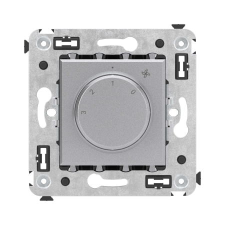 Механизм управления вентиляторами в стену, "Avanti", "Закаленная сталь" DKC