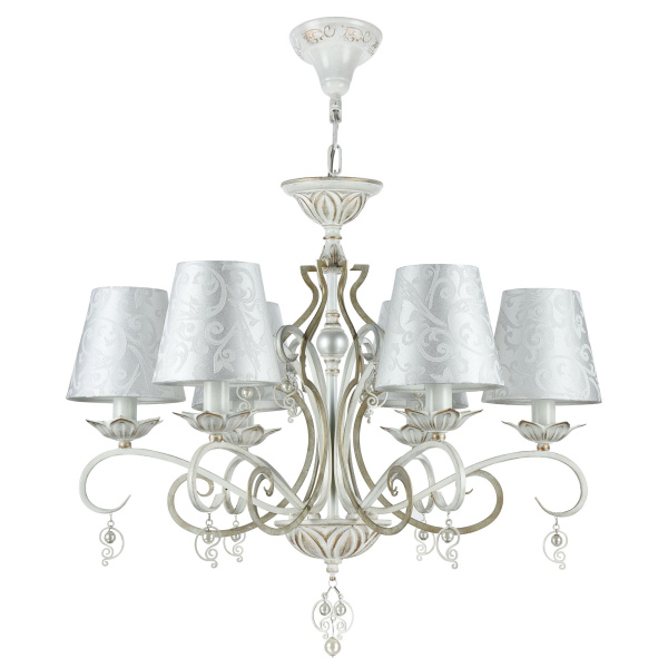 Люстра 6*E14 40Вт Белый с Золотом IP20 Monile ARM004-06-W Maytoni