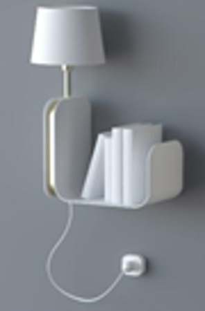 Бра 1*E27 60Вт Белый IP20 Karl MOD618WL-01W Maytoni