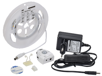 Комплект светодиодной подсветки "Сделай сам" (лента LED 1,2м LSR-2835WW60-4,8-IP20-12В + драйвер + д