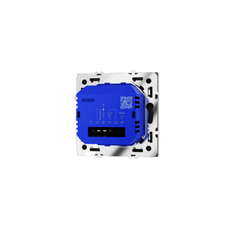 Терморегулятор электронный Voltum S70 с индикацией и датчиком, для теплого пола, (титан)