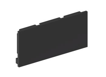 Donel Боковая глухая заглушка для профиля DN18520 Черный матовый, Серия:DN8ALE
