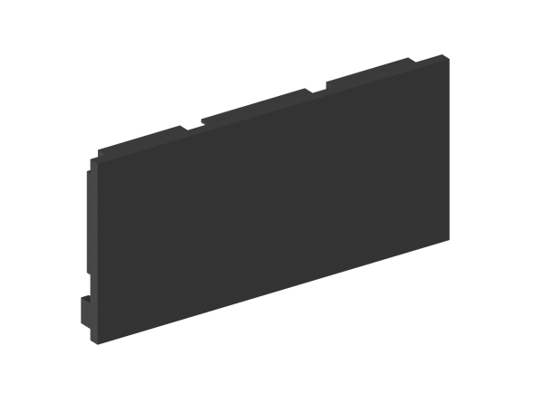 Donel Боковая глухая заглушка для профиля DN18520 Черный матовый, Серия:DN8ALE