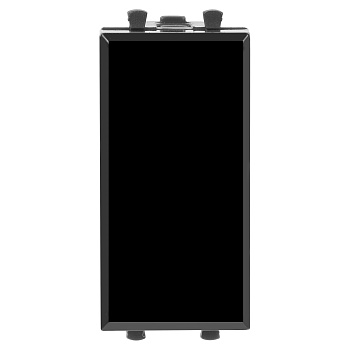 Кнопка модульная, "Avanti", "Черный квадрат", 1 модуль DKC