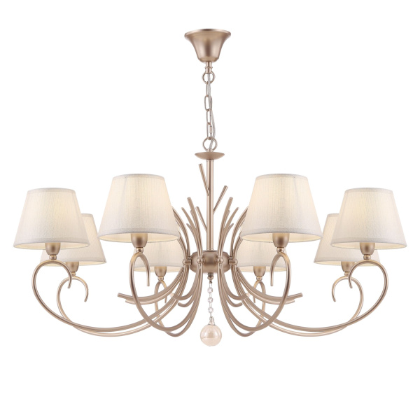 Люстра 8*E14 40Вт Матовое Золото IP20 Gisela FR2013PL-08G Freya