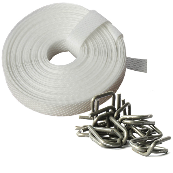 Комплект для фиксации. 1 комплект - 10 пряжек, 10 м. ленты. DKC