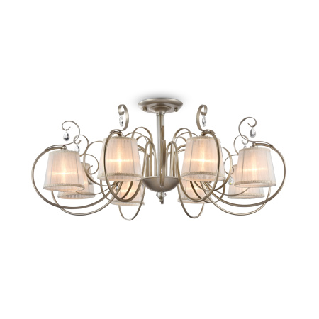 Потолочный светильник 8*E14 40Вт Кремовый с Золотом IP20 Simone FR2020-CL-08-BG Freya