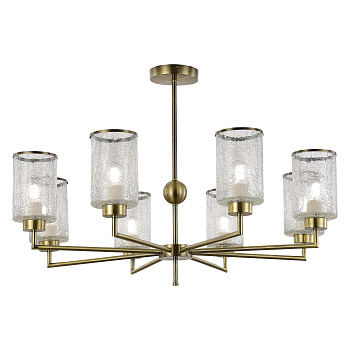 Люстра потолочная Бронза/Прозрачный E27 8*60Вт SLE1046-302-08 EVOLUCE