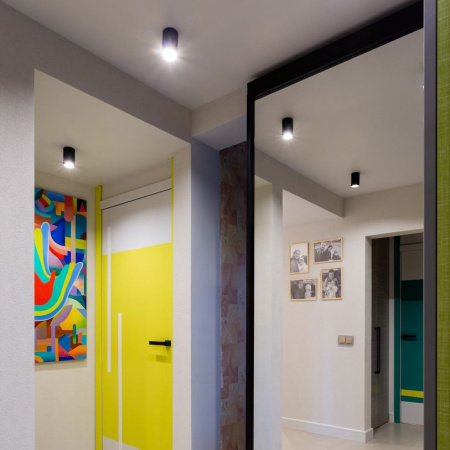 Накладной акцентный светильник 1*GU10 черный IP20 (a048145) Elektrostandard