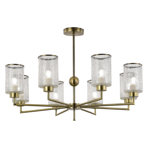 Люстра потолочная Бронза/Прозрачный E27 8*60Вт SLE1046-302-08 EVOLUCE