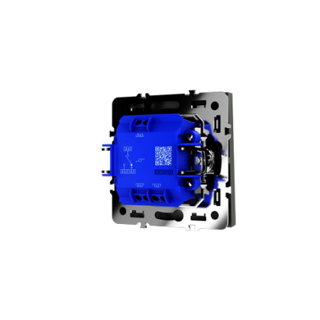 Проходной переключатель встраиваемый Voltum S70 одноклавишный 10А, (титан)