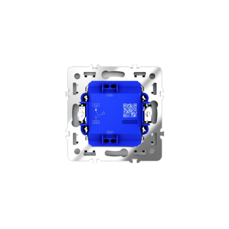 Выключатель с самовозвратом встраиваемый Voltum S70 одноклавишный 10А, (белый матовый)