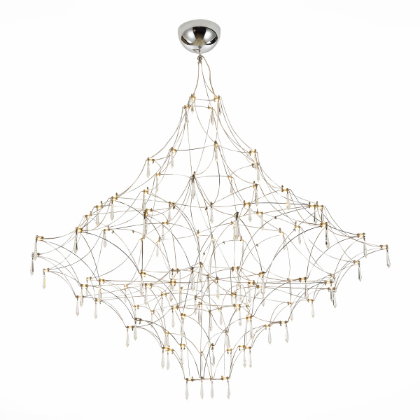 Люстра подвесная Хром, Прозрачный LED 114*0,45Вт 3000К SL797.103.114 ST LUCE