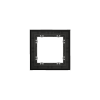 Рамка стеклянная Voltum S70 на 1 пост, (черный, стекло)