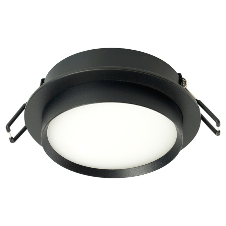 Светильник потолочный встраиваемый, 15W 230V GX53, черный, круг, без лампы, DL507 Feron