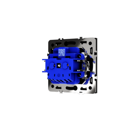 Розетка встраиваемая Voltum S70 с заземлением 16А, (черный матовый)