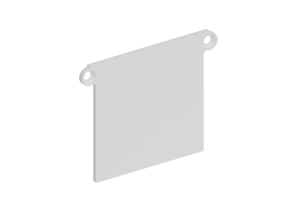 Donel Боковая глухая заглушка для профиля DN18519 Цвет:Белый матовый, RAL9003,Серия:DN8ALE